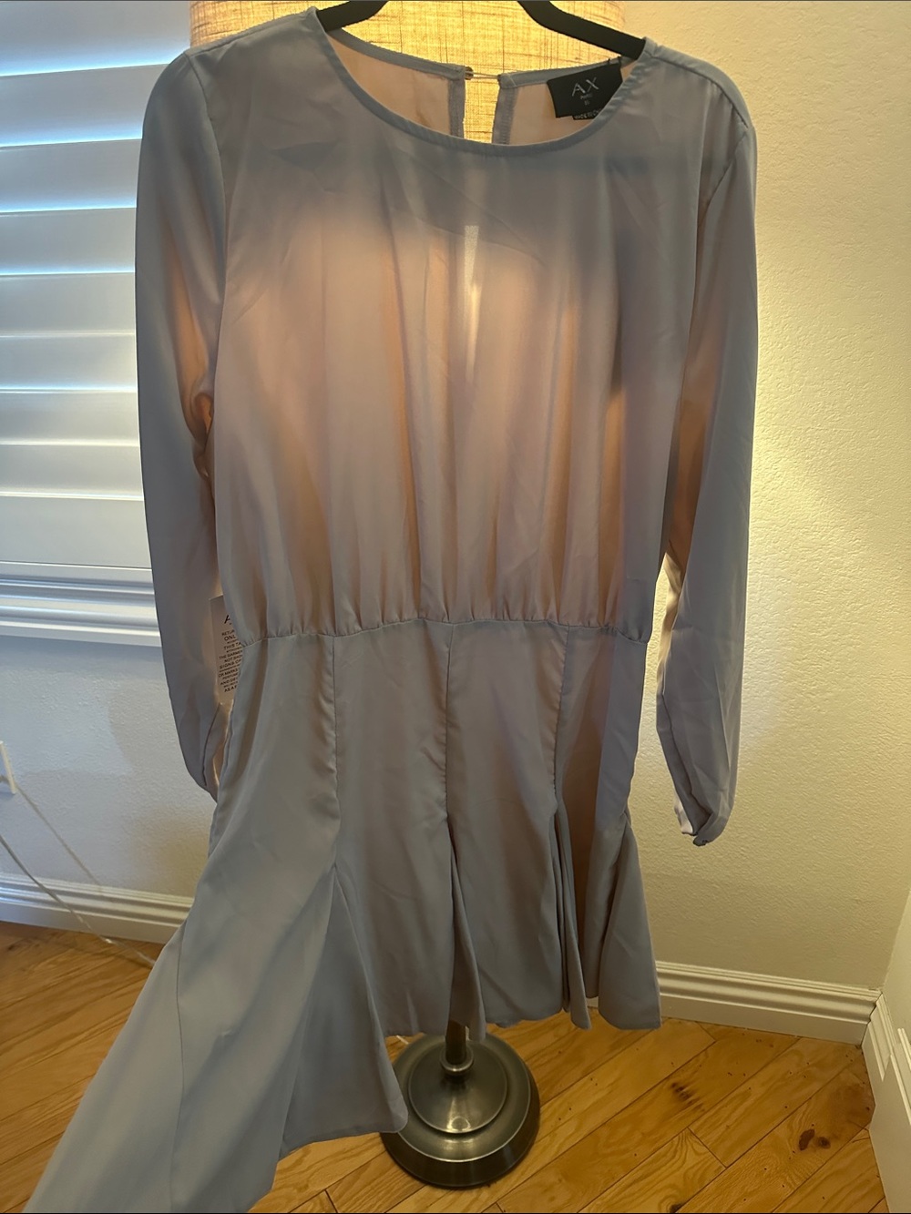 A/X Armani Exchange Cream Long Sleeve Dress